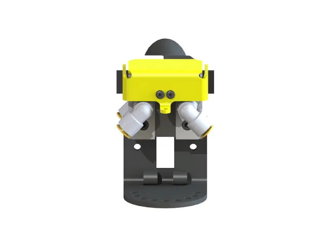Knight Global Pneumatic Control Handle, (2) Thumb Lever, (2) 1-Button SMC Valve Block, 3-Way Valves - KG GMBPA9300 Knight Global