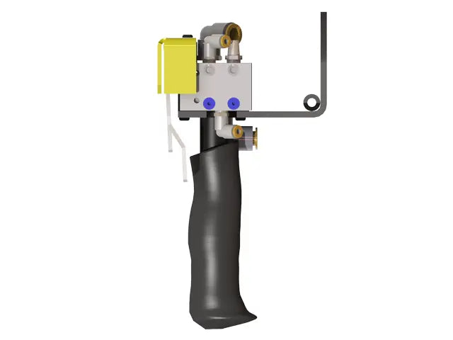 Knight Global Pneumatic Control Handle, (4) Thumb Lever, (2) 1-Button SMC Valve Block, 3-Way Valves - KG GMBPA9310 Knight Global
