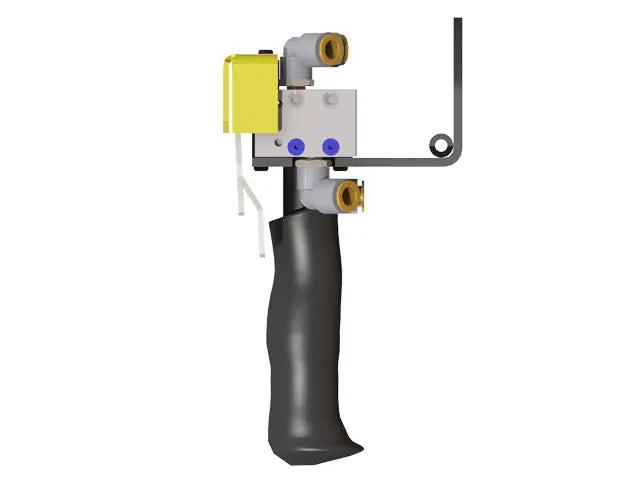 Knight Global Pneumatic Control Handle, (4) Thumb Lever, (4) 1-Button SMC Valve Block, 3-Way Valves - KG GMBPA9330 Knight Global