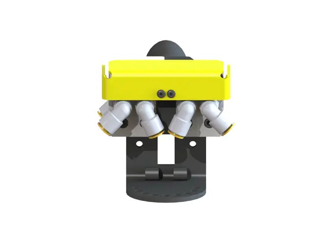 Knight Global Pneumatic Control Handle, (4) Thumb Lever, (4) 1-Button SMC Valve Block, 3-Way Valves - KG GMBPA9330 Knight Global