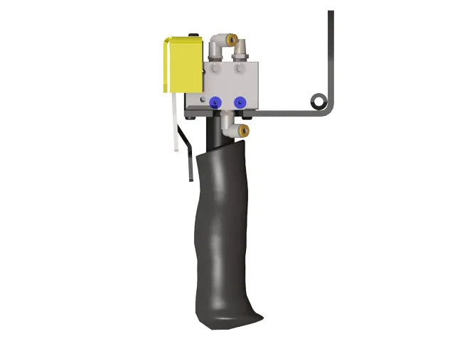 Knight Global Pneumatic Control Handle, (3) Thumb Lever, (3) 1-Button SMC Valve Block, 3-Way Valves - KG GMBPA9410 Knight Global