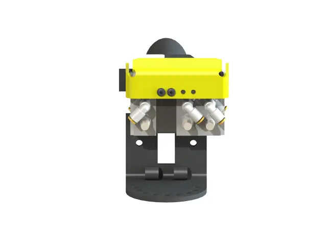 Knight Global Pneumatic Control Handle, (3) Thumb Lever, (3) 1-Button SMC Valve Block, 3-Way Valves - KG GMBPA9410 Knight Global