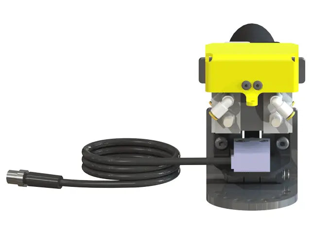 Knight Global Pneumatic Control Handle with Electric Trigger, (2) Thumb Lever, (2) 1-Button SMC Valve Block - KG GMBPETA9100 Knight Global
