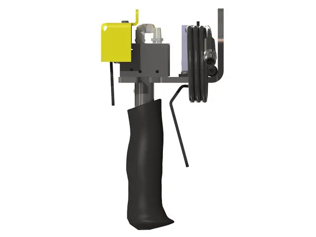 Knight Global Pneumatic Control Handle with Electric Trigger, (1) Thumb Lever, (1) 1-Button SMC Valve Block, 3-Way Valves - KG GMBPETA9400 Knight Global