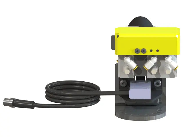 Knight Global Pneumatic Control Handle with Electric Trigger, (3) Thumb Lever, (3) 1-Button SMC Valve Block, 3-Way Valves - KG GMBPETA9410 Knight Global