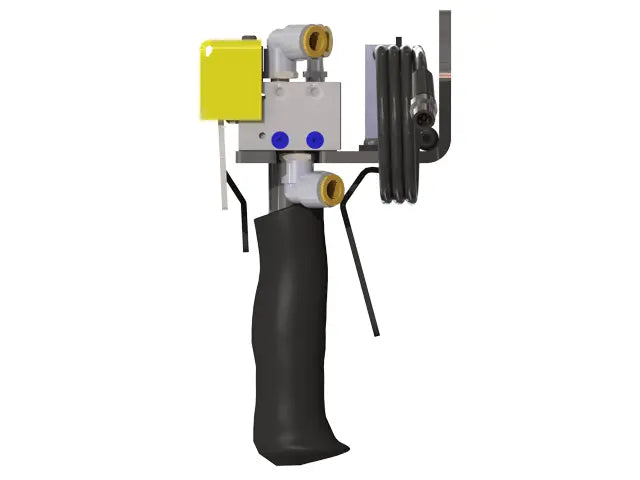 Knight Global Pneumatic Control Handle with Electric Trigger, (3) Thumb Lever, (1) 1-Button SMC Valve Block - KG GMBPETA9430 Knight Global