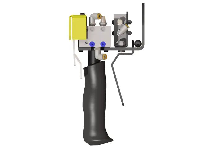 Knight Global Pneumatic Trigger Control Handle, (4) Thumb Lever, (4) 1-Button SMC Valve - KG GMBPTA9110 Knight Global