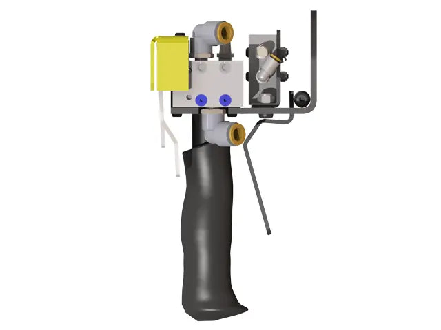 Knight Global Pneumatic Trigger Control Handle, (4) Thumb Lever, (2) 1-Button SMC Valve - KG GMBPTA9130 Knight Global
