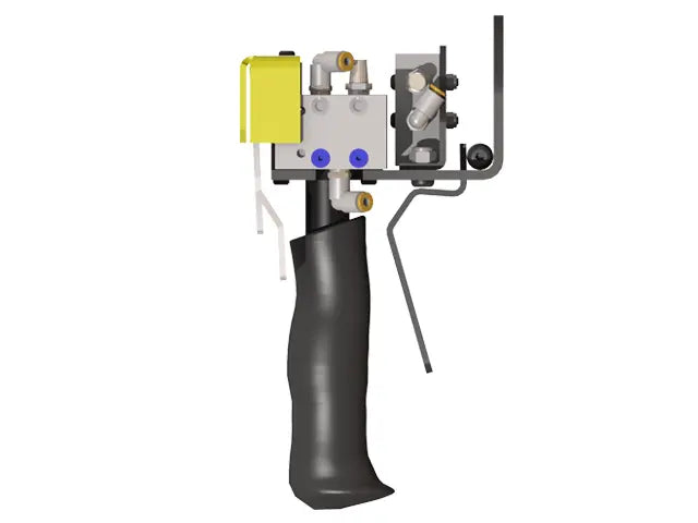 Knight Global Pneumatic Trigger Control Handle, (3) Thumb Lever, (3) 1-Button SMC Valve - KG GMBPTA9140 Knight Global