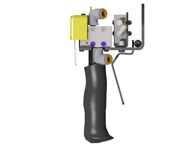 Knight Global Pneumatic Trigger Control Handle, (2) Thumb Lever, (2) 1-Button SMC Valve, 3-Way Valves - KG GMBPTA9300 Knight Global