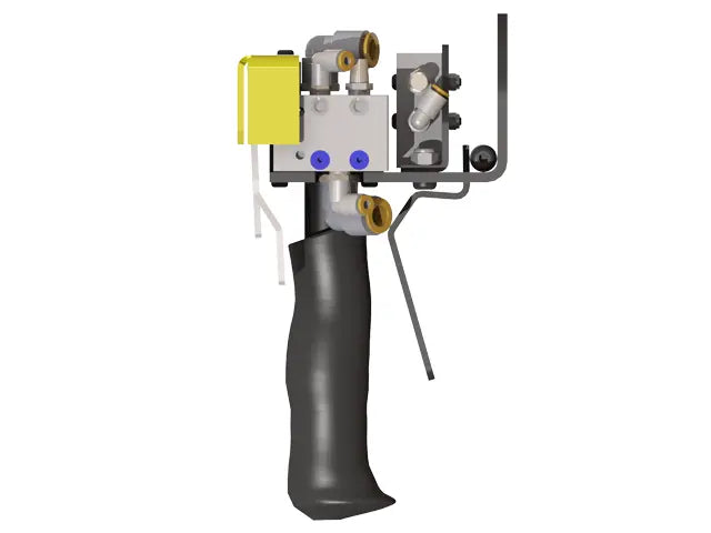 Knight Global Pneumatic Trigger Control Handle, (4) Thumb Lever, (2) 1-Button SMC Valve, Ergonomic Grip - KG GMBPTA9434 Knight Global