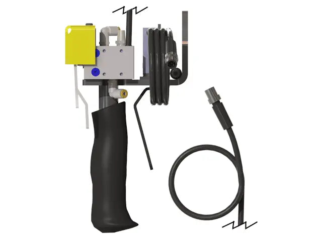Knight Global Pneumatic-Electric Control Handle with Electric Trigger, (3) Thumb Levers, (2) 1-Button SMC Valve - KG GMEPETA9150 Knight Global