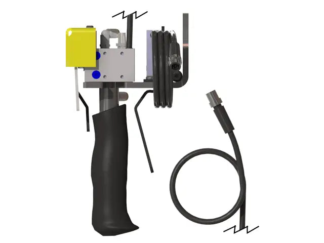 Knight Global Pneumatic-Electric Control Handle with Electric Trigger, (4) Thumb Levers, (1) 1-Button SMC Valve - KG GMEPETA9460 Knight Global