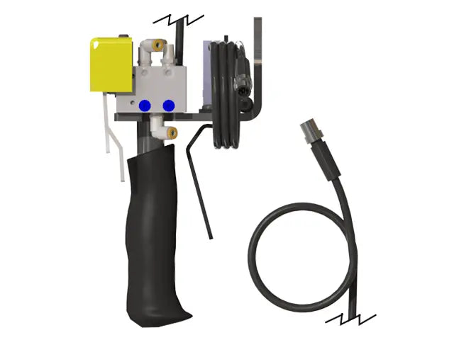 Knight Global Pneumatic-Electric Control Handle with Electric Trigger, (4) Thumb Levers, (2) 1-Button SMC Valve, (1) 5-Pin Micro Limit Switch - KG GMEPETA9464 Knight Global
