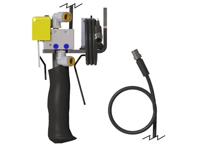 Knight Global Pneumatic-Electric Control Handle with Electric Trigger, (3) Thumb Levers, (1) 5-Pin Micro Limit Switch, (2) 1-Button SMC Valve - KG GMEPETA9530 Knight Global