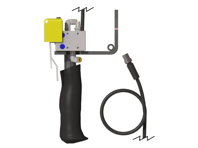 Knight Global Pneumatic-Electric Control Handle, (3) Thumb Levers, (2) 1-Button SMC Valve - KG GMEPPA9150 Knight Global