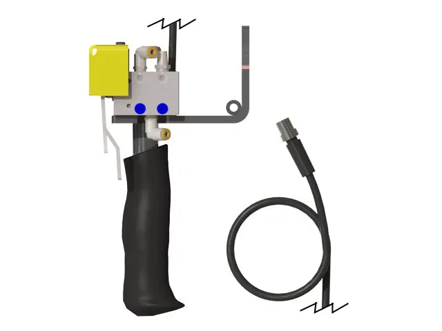 Knight Global Pneumatic-Electric Control Handle, (4) Thumb Levers, (2) 1-Button SMC Valve, Ergonomic Grip - KG GMEPPA9464 Knight Global