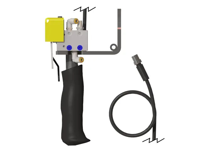 Knight Global Pneumatic-Electric Control Handle, (3) Thumb Levers, (2) 1-Button SMC Valve, (1) 5-Pin Limit Switch - KG GMEPPA9510 Knight Global
