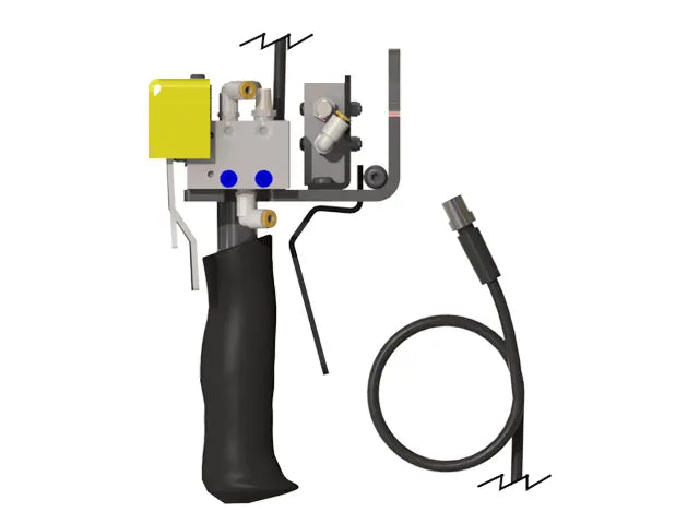 Knight Global Electric Control Handle with Pneumatic Trigger, (2) 4-Pin Micro Single Pole Limit Switch, (4) Thumb Levers - KG GMEPPTA9464 Knight Global
