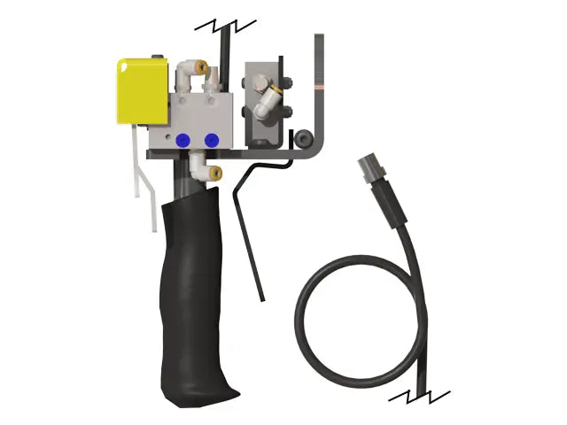 Knight Global Electric Control Handle with Pneumatic Trigger, (2) 5-Pin Micro Single Pole Limit Switch, 4mm Pneumatic Fitting - KG GMEPPTA9610 Knight Global
