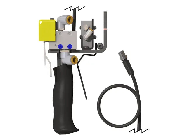 Knight Global Electric Control Handle with Pneumatic Trigger, (2) 5-Pin Micro Single Pole Limit Switch, 10mm Pneumatic Fitting - KG GMEPPTA9630 Knight Global
