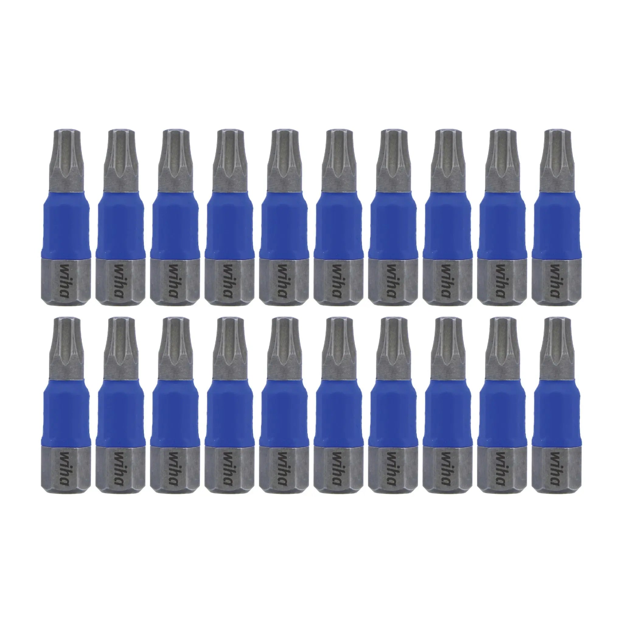 Wiha Set of 20 Terminator Blue Impact Bits, T25 x 1 in - WI 70060 Wiha