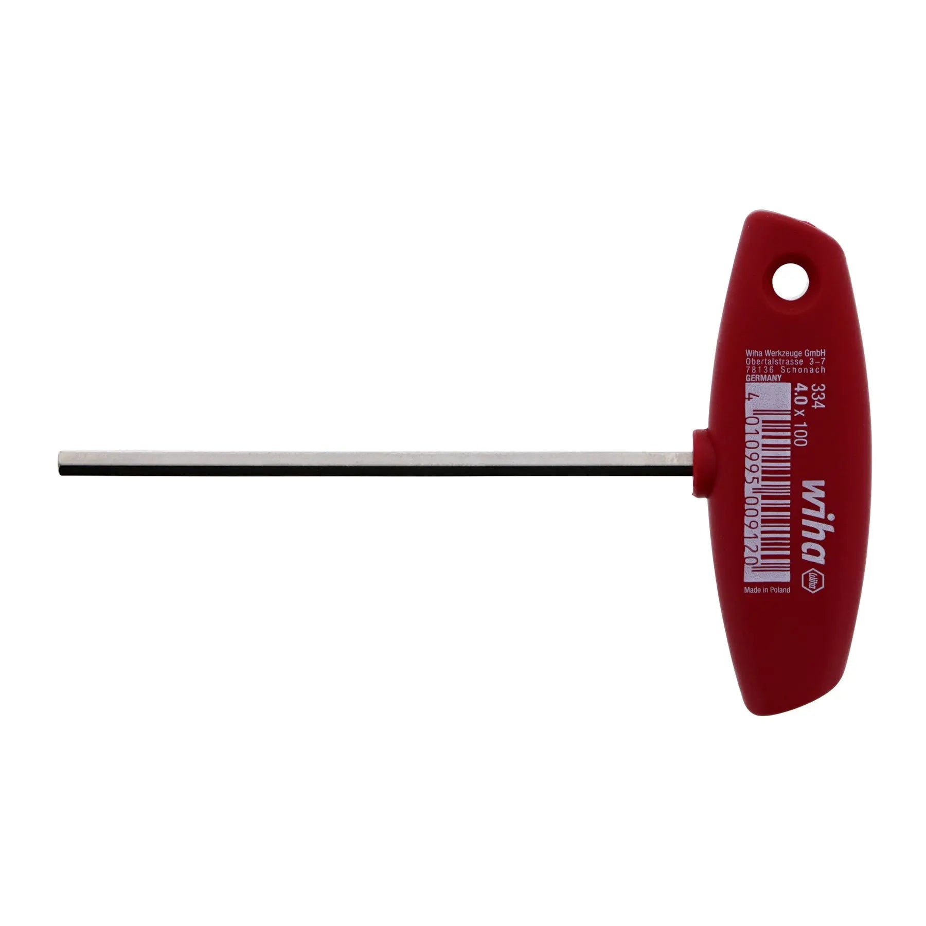 Wiha 33406, Hex Metric T-Handle 4.0mm Wiha
