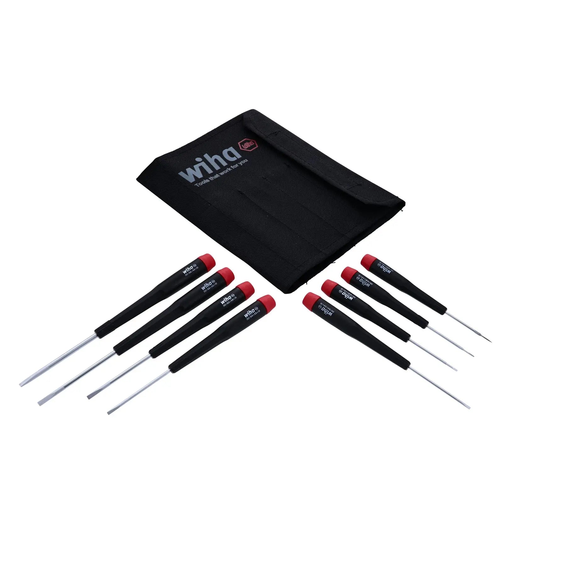 Wiha Set of 8 Precision Slotted Screwdriver - WI 26098 Wiha