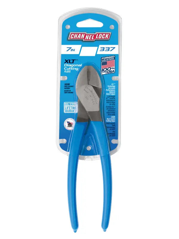 Channellock XLT Diagonal Cutting Plier, 7.25 in - CL 337 Channellock
