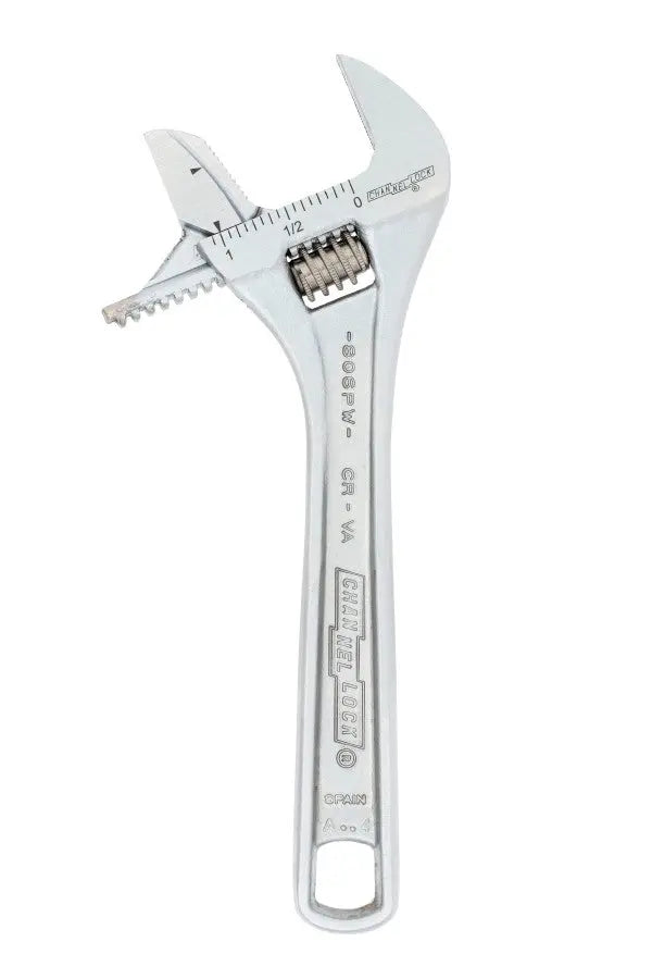 Channellock Reversible Jaw Chrome Adjustable Wrench, 6 in - CL 806PW Adjustable Wrench Channellock