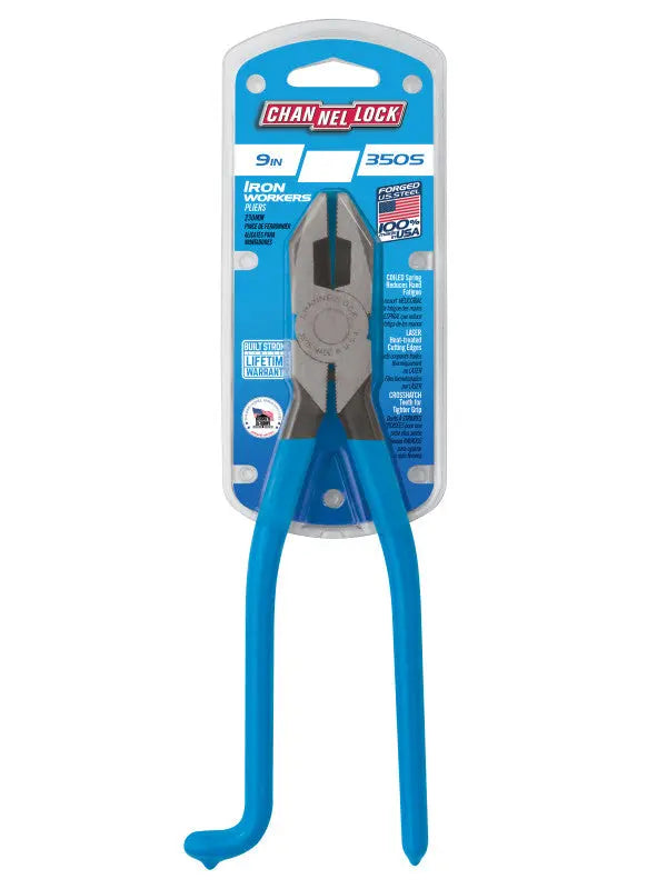 Channellock Bevel Nose Spring Ironworker's Plier, 8.75 in - CL 350S Channellock