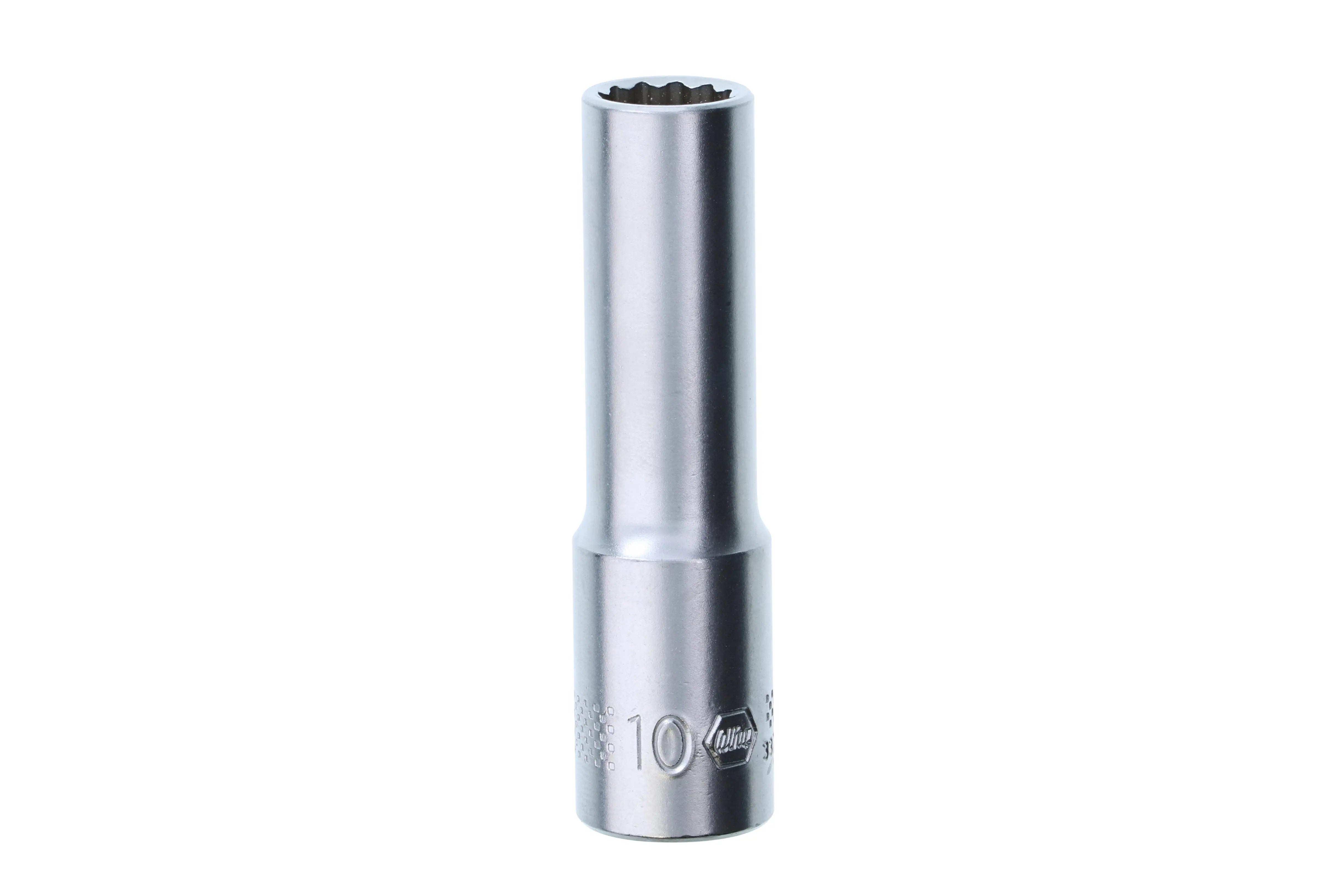 Wiha 33753, 3/8" Drive Deep Socket, 12 Point, 10.0mm Wiha