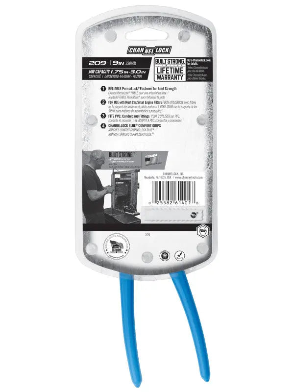 Channellock Oil Filter/PVC Plier, 9 in - CL 209 Channellock