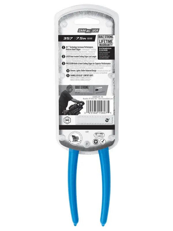 Channellock XLT End Cutting Plier, 7.35 in - CL 357 Channellock