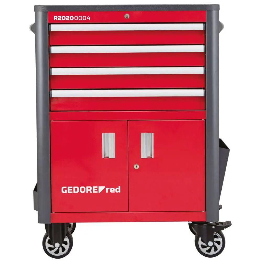 GEDORE red R22041004 tool set in workshop trolley WINGMAN red 129 pieces, 3301689 Gedore Red