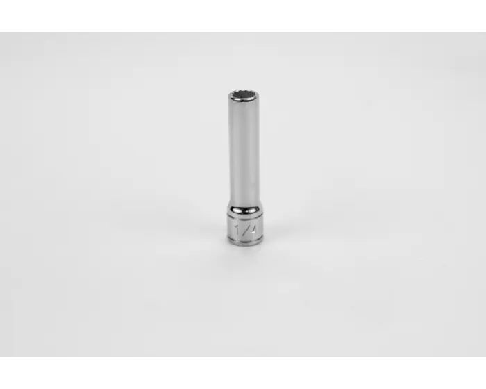 SK Tools - 1/4" 1/4" Drive 12 Point Fractional Deep Chrome Socket - 44908 SK Tools