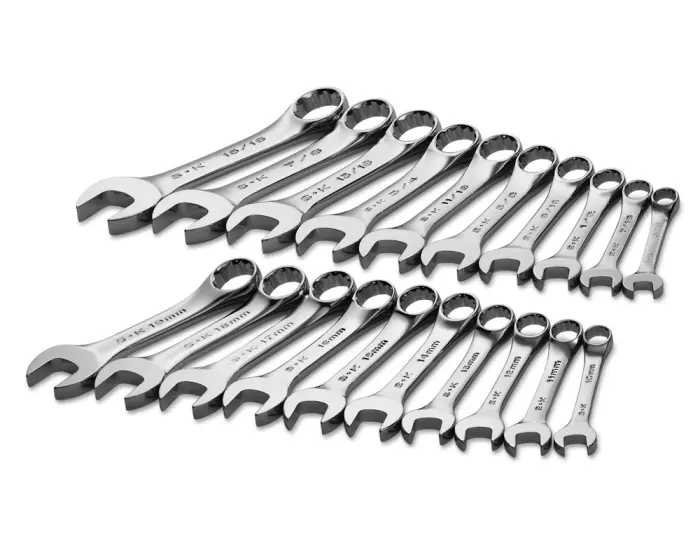 SK Tools - Set Wrench 20pc Stubby Fractional and Metric - 86250 SK Tools