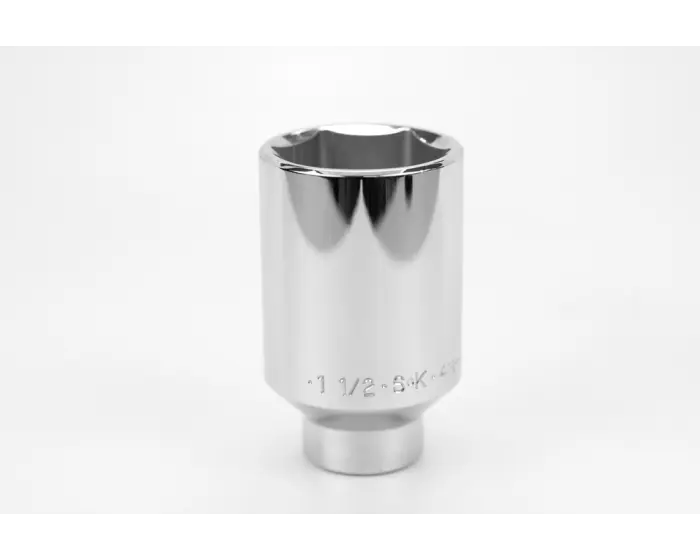 SK Tools - 1-1/2" 1/2" Drive 6 Point Fractional Deep Chrome Socket - 41848 SK Tools