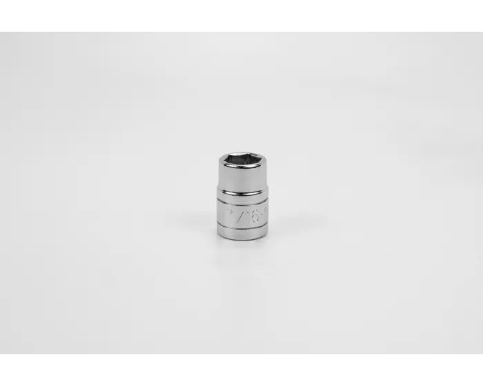 SK Tools - 7/16" 3/8" Drive 6 Point Fractional Standard Chrome Socket - 45114 SK Tools