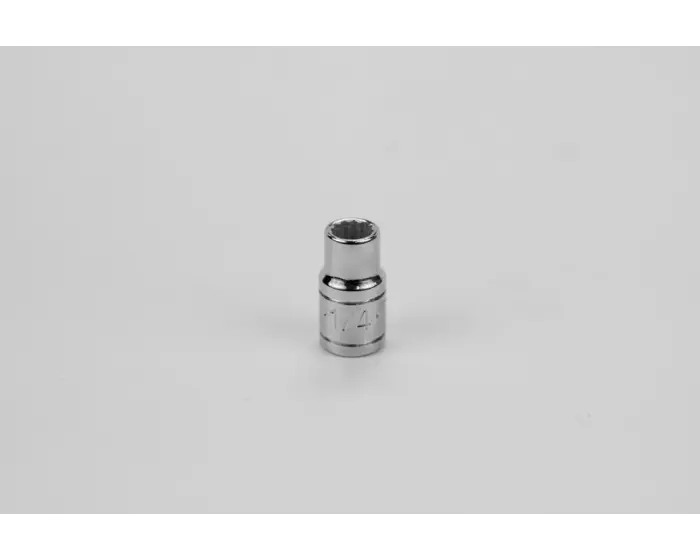 SK Tools - 1/4" 1/4" Drive 12 Point Fractional Standard Chrome Socket - 43908 SK Tools