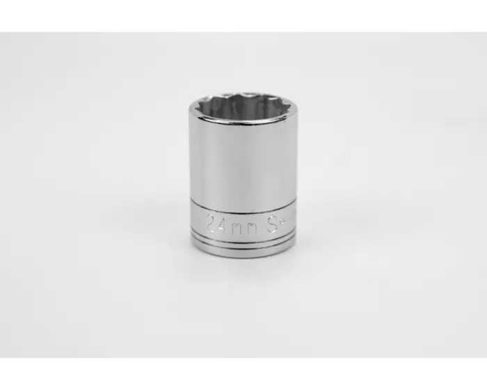 SK Tools - Socket Chrome 1/2dr Standard 12pt 24mm - 40324 SK Tools