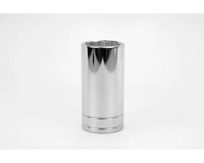 SK Tools - 1-3/16" 1/2" Drive 12 Point Fractional Deep Chrome Socket - 40838 SK Tools