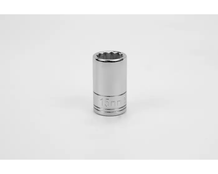 SK Tools - Socket Chrome 1/2dr Standard 12pt 15mm - 40315 SK Tools
