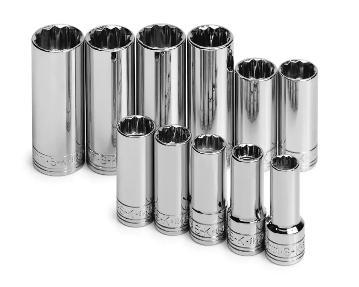 SK Tools - Set Socket 3/8dr Deep 12pt Metric 11pc - 1871 SK Tools