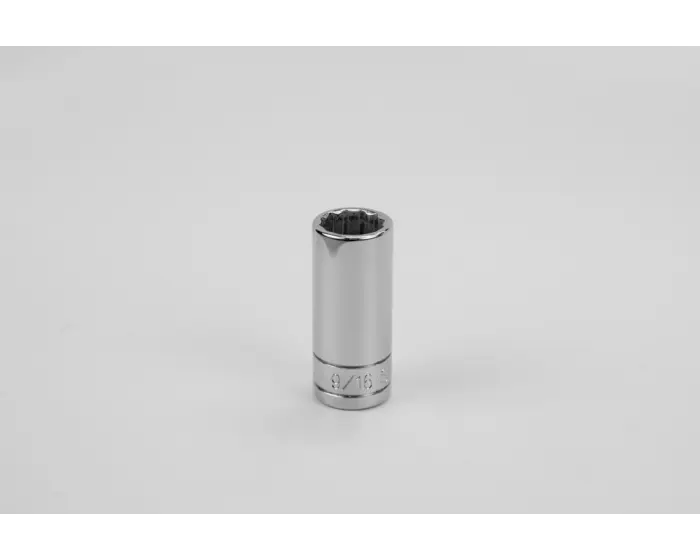 SK Tools - Socket Chrome 3/8dr Deep 12pt 9/16 - 42418 SK Tools