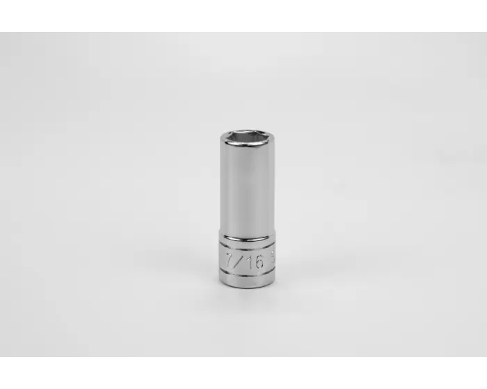SK Tools - Socket Chrome 3/8dr Deep 6pt 7/16 - 40414 SK Tools