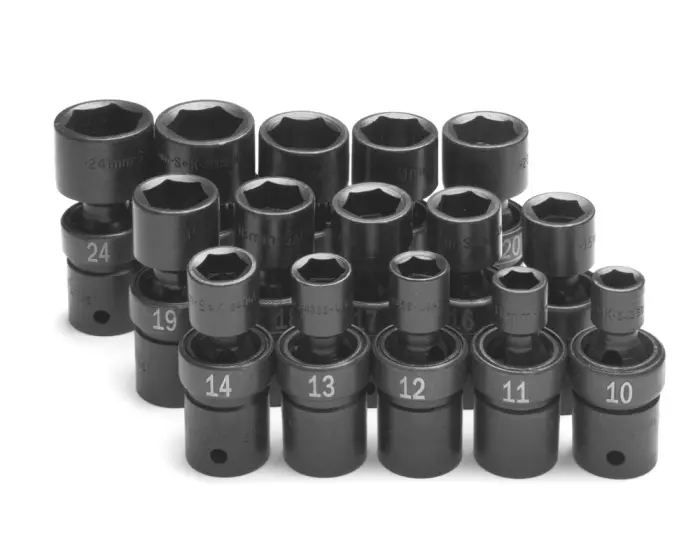 SK Tools - Set Socket Impact 1/2dr Swiv Met 15pc - 34350 SK Tools