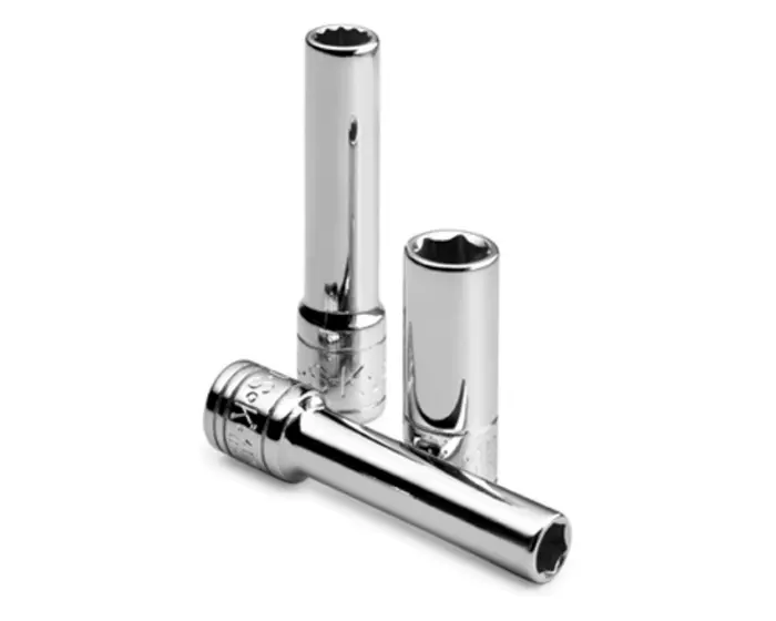 SK Tools - Socket Chrome 1/2dr Deep 12pt 3/8 - 40812 SK Tools