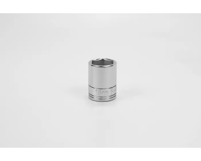 SK Tools - 16 mm 3/8" Drive 6-Point Metric Standard Chrome Socket - 316 SK Tools