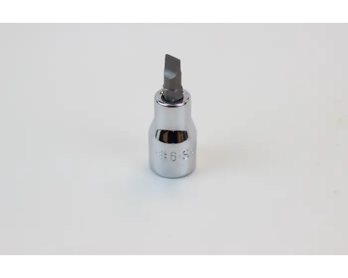 SK Tools - Socket Chrome 3/8dr Screwdriver Slotted #6 - 45473 SK Tools